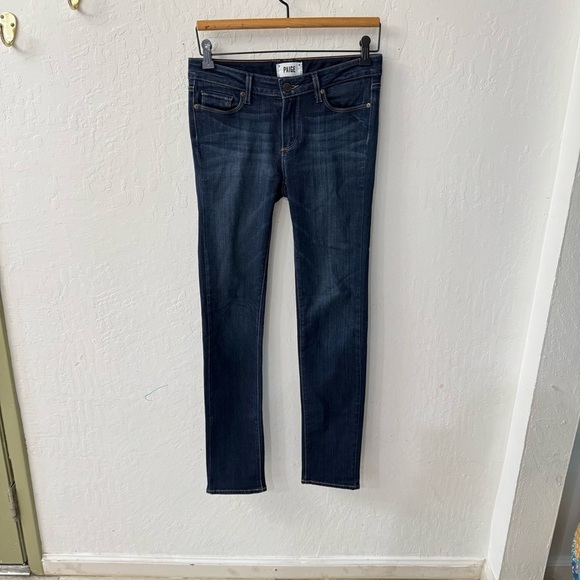 Paige Skyline Skinny Dark Wash Jeans Size 28 - Picture 2 of 8
